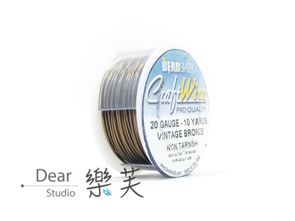 BEADSMITH 青銅色圓線 20G