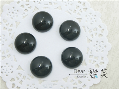 16mm圓型蛋面黑瑪瑙