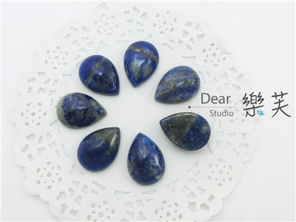 水滴蛋面青金石(13*18*4.5mm)
