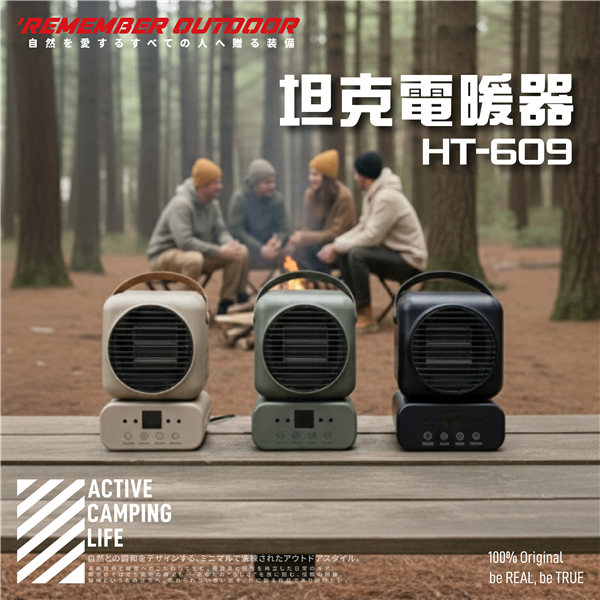【大山野營】HT-609 樂活不露 坦克電暖器 擺頭 暖