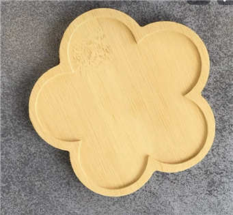 大花花 竹製底胚 長14寬14厚1CM